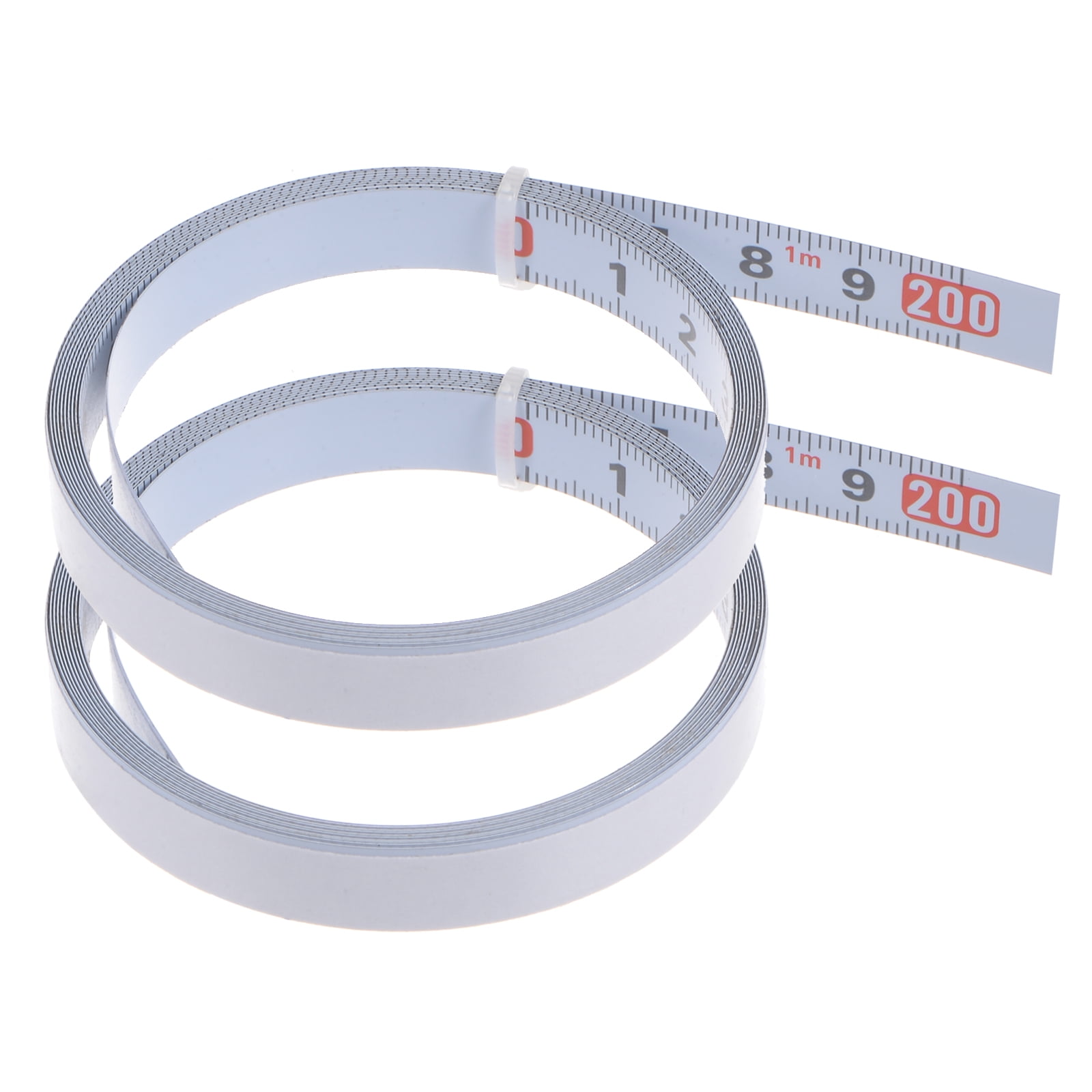 2 Pack Adhesive Backed Tape Measure 200cm Metric Left to Right Reading