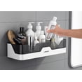 thumbnail image 1 of 2 Pack Adhesive Corner Shower Caddy, Wall Mounted Shower Shelf Organizer for Shampoo, Soap and Conditioner, TIKA, 1 of 12