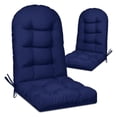 thumbnail image 1 of 2 Pack Adirondack Chair Cushion, Waterproof Rocking Chair Cushion - Fade Resistant Patio Furniture Cushions, Thickened Patio Chair Pad for Outdoor and Indoor, 49x20x5 Inch, 1 of 2