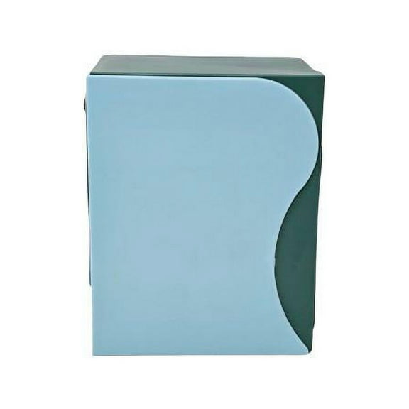 2 Pack Adjustable 3 Compartment Bookends, Magazine Heavy Duty Book Holder, Book End to Hold Books, Office Study Book Holder Desktop Bookshelf (Blue/Green)