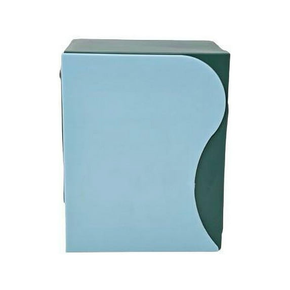 2 Pack Adjustable 3 Compartment Bookends, Magazine Heavy Duty Book Holder, Book End to Hold Books, Office Study Book Holder Desktop Bookshelf (Blue/Green)