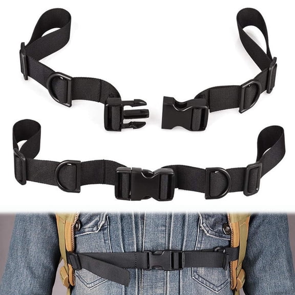 UKSKS Adjustable Backpack Shoulder Straps with Quick Release Buckle - 2 Pack