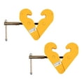 thumbnail image 1 of 2 Pack Adjustable Beam Clamp Yellow, 1 Ton / 2204 LB Working Load Limit with Manual Screw Rod, I-Beam Lifting Clamp For Industrial, Home-garage Lifting, Rigging, and Other Operations, 1 of 9