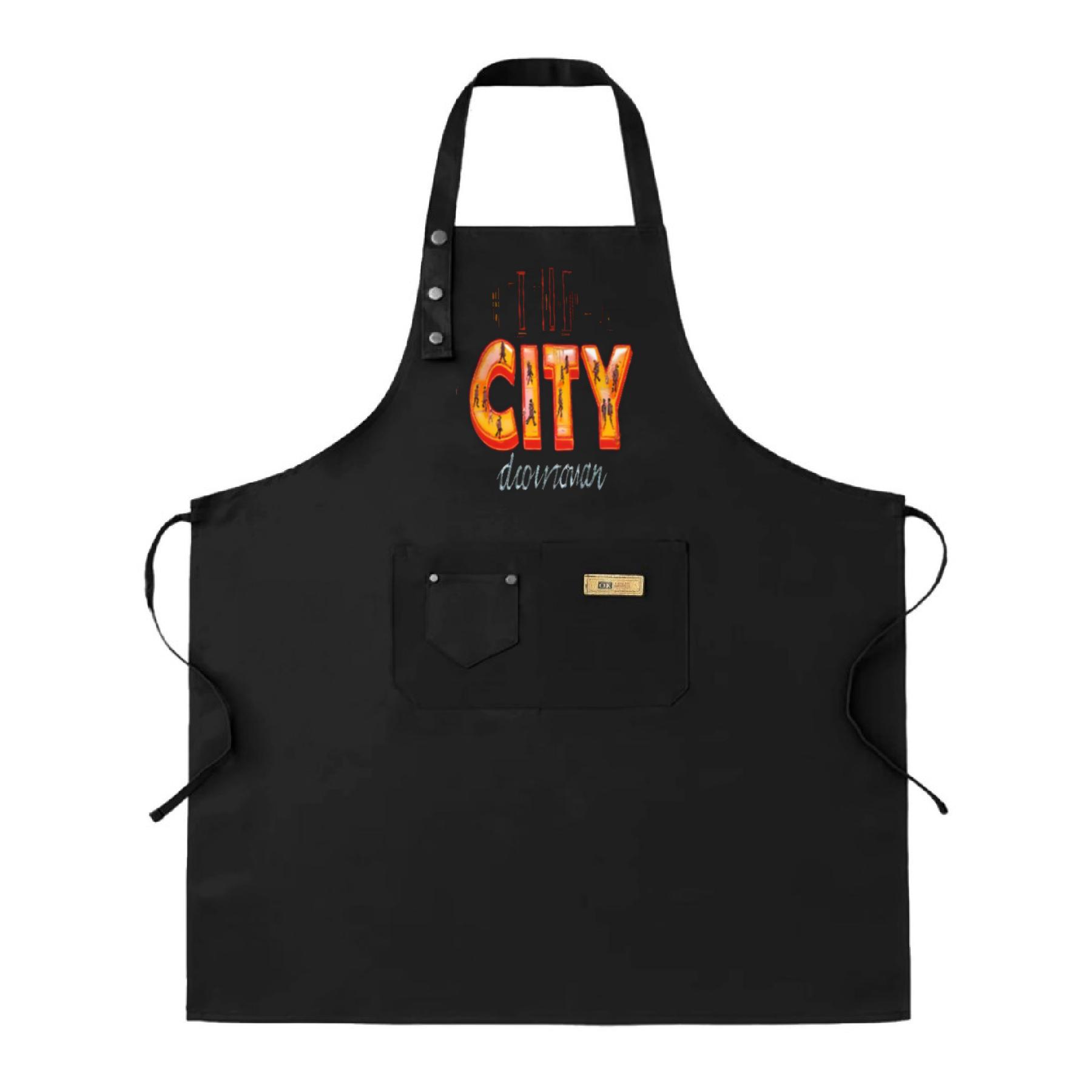2 Pack Adjustable Bib Apron - Black with Denim-Style Pocket Bold ' I'm ...