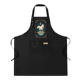 thumbnail image 1 of 2 Pack Adjustable Bib Apron with 2 Pockets - Black Apron Featuring Serene White Design with Trees - Perfect for Cooking & Chef Use for Men & Women, 1 of 6
