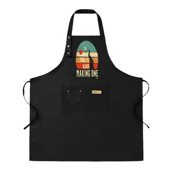 2 Pack Adjustable Bib Apron with 2 Pockets - Colorful Graphic Design Featuring Paintbrush & Perfect for Cooking & Chef Use for Men & Women