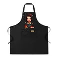 thumbnail image 1 of 2 Pack Adjustable Bib Apron with Colorful ' BEST ABULA LEVER ' Design 2 Pockets Perfect for Cooking & Chef Work for Men & Women, 1 of 5
