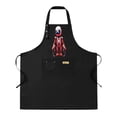 thumbnail image 1 of 2 Pack Adjustable Bib Apron with Colorful Cartoon Character Design 2 Pockets Perfect for Cooking Kitchen Chef Use for Men & Women, 1 of 5