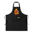 thumbnail image 1 of 2 Pack Adjustable Bib Apron with Colorful ' SQUAD ' Design & 2 Pockets - Stylish Cooking Apron for Men & Women, 1 of 5
