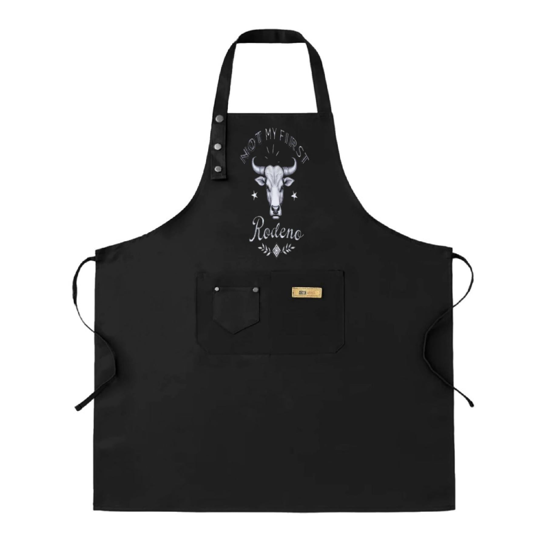 2 Pack Adjustable Bib Apron with Cow Head Graphic - 