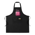 thumbnail image 1 of 2 Pack Adjustable Bib Apron with Denim - Like Design & Pink Boombox Graphic 2 Pockets Perfect for Cooking & Chef Work for Men & Women, 1 of 5