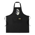 thumbnail image 1 of 2 Pack Adjustable Bib Apron with Denim - Like Pocket Moon Print Design 2 Pockets Perfect for Cooking & Chef Work for Men & Women, 1 of 5