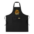 thumbnail image 1 of 2 Pack Adjustable Bib Apron with Dripping Wax Design & 2 Pockets - Happy Birthday Month Theme for Cooking Kitchen Chef Unisex, 1 of 5