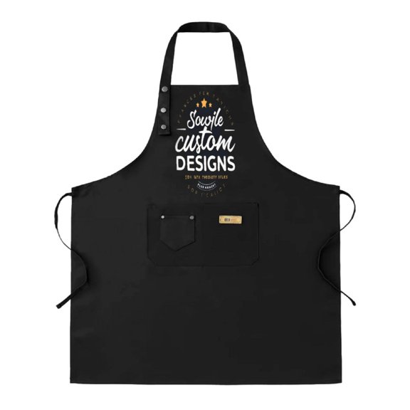 2 Pack Adjustable Bib Apron with Front Pocket Stylish " Sagile Custom DESIGNS " & Name Perfect for Cooking & Chef Use
