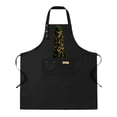 thumbnail image 1 of 2 Pack Adjustable Bib Apron with Glowing Green Tree Design & Orange Lights 2 Pockets Perfect for Cooking & Chef Use for Men & Women, 1 of 5
