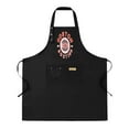 thumbnail image 1 of 2 Pack Adjustable Bib Apron with Pockets - Stylish Black Design with ' BOSTON ' Perfect for Cooking & Chef Use for Men & Women, 1 of 5