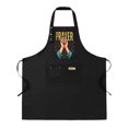 thumbnail image 1 of 2 Pack Adjustable Bib Apron with Prayer Hands Design & 2 Pockets - Stylish Cooking Apron for Men & Women, 1 of 6