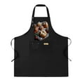 thumbnail image 1 of 2 Pack Adjustable Bib Apron with Pumpkin Design & 2 Pockets - Festive Kitchen Chef Apron for Men & Women, 1 of 5
