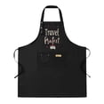 thumbnail image 1 of 2 Pack Adjustable Bib Apron with Stylish ' Travel Perfect ' Design 2 Pockets Ideal for Cooking & Kitchen Use for Men & Women, 1 of 5