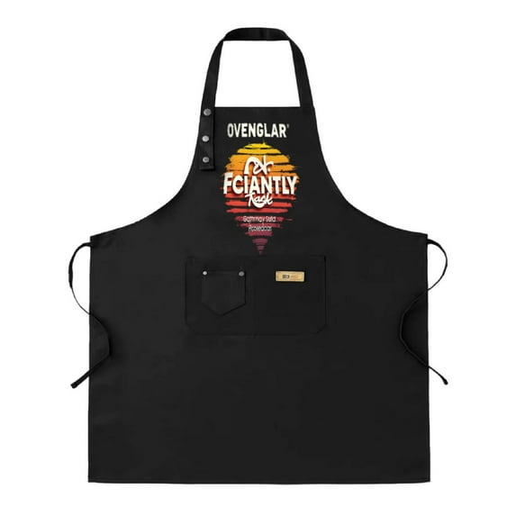 2 Pack Adjustable Bib Apron with Sunset Graphic Design & 2 Pockets - Stylish Cooking Apron for Men & Women - Perfect for Kitchen & Chef Use