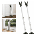 thumbnail image 1 of 2 Pack Adjustable Door Security Bar, Heavy Duty Sliding Door Security Bar and Door Stopper for Front Door, Patio and Apartment Use, Portable Door Jammer Bar for Home Safety and Travel Use, 1 of 7