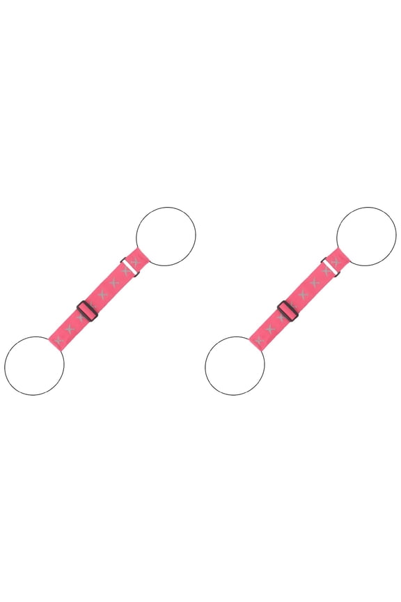2-Pack Adjustable Elastic Luggage Straps for Suitcase Handle, High Visibility Travel Bungee Connector for Backpack Purse Handbag, Heavy Duty for Airplane Packing Baggage Claim, Hot Pink, By Harlik