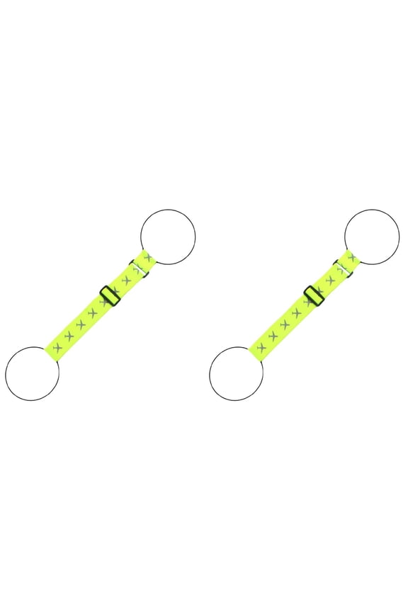 2-Pack Adjustable Elastic Suitcase Straps, High Visibility Luggage Bungee Connector for Handle, Travel Accessory for Backpack Purse, Secure Grip for Airplane Packing Vacation, Yellow, By Harlik