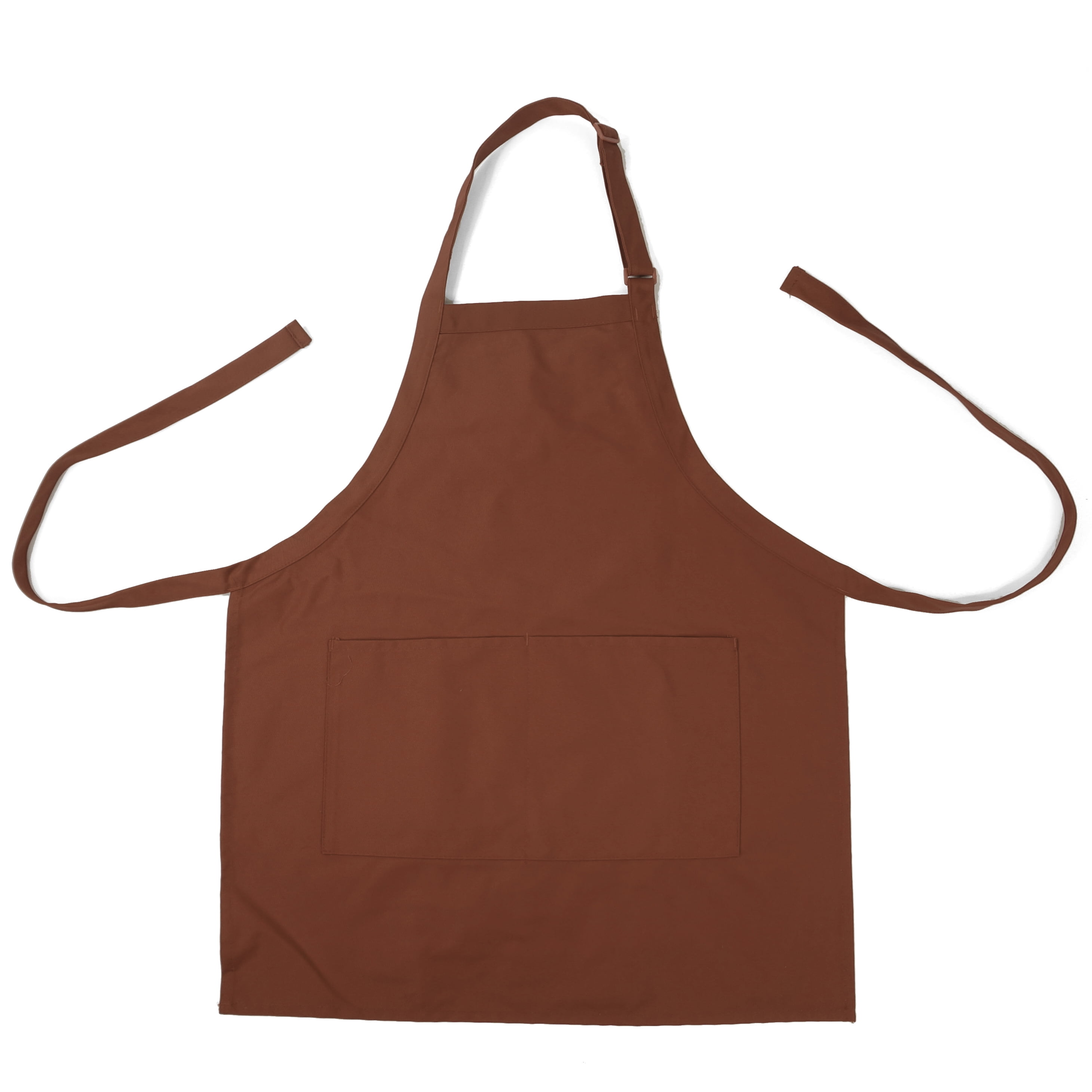 2 Pack Adjustable Full Size Bib Apron with 2 Pockets Cooking Kitchen Aprons for Chef, Servers, Bar Tenders, Waiters, Waitress, Barbers, Gardener, Craftsmen, Decorators, Beauticians, Work Apron Uniform