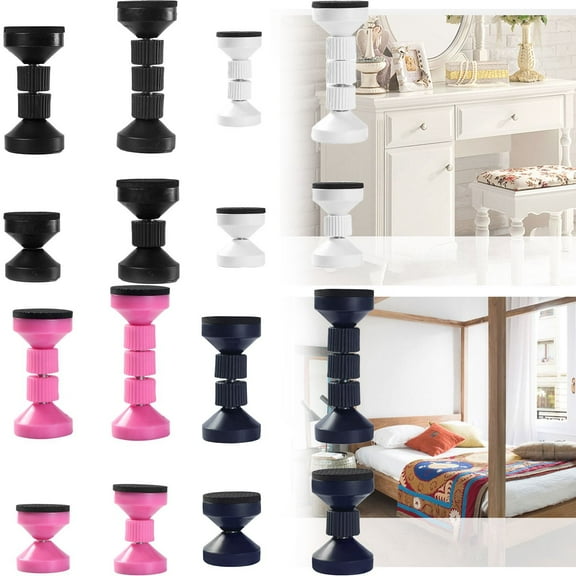 2 Pack Adjustable Headboard Stoppers Anti Shake Threaded Bed Frame Tool to Prevent Rocking for Cabinets and Furniture