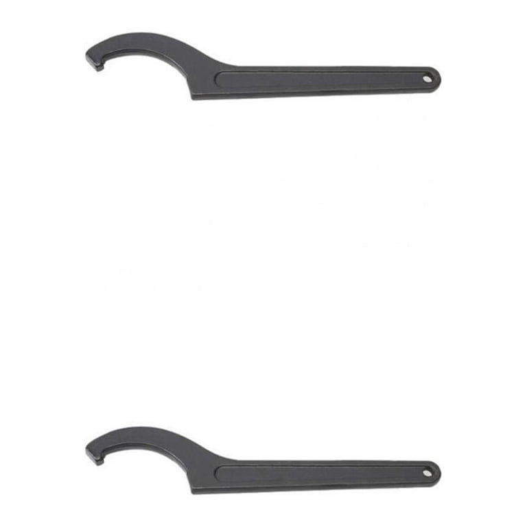 2 Pack Adjustable Hook Wrench C Spanner Tool Steel Key Hand Tools for Nuts  Bolts 