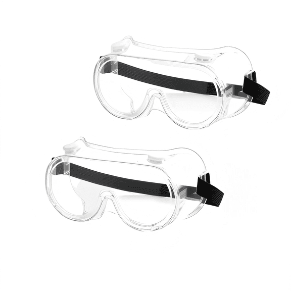 2-Pack Adjustable Shower Goggles - Eyelash & Eyebrow Protector, Eye Shield for Post-Cataract Surgery, Washing Face, and Water Activities