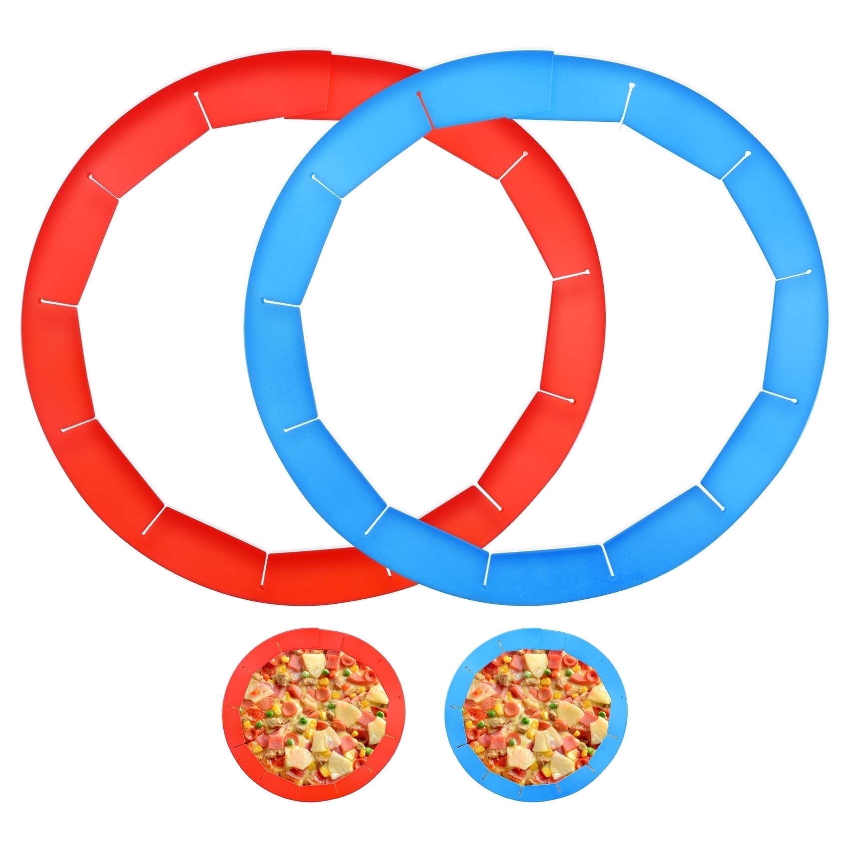 2-Pack Adjustable Silicone Pie Crust Shield Protectors - Oven-Safe ...