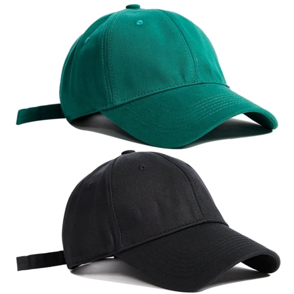 2 Pack Baseball Cap Hat for Men & Women, Adjustable Cotton Dad Hat for Running, Sports, Outdoor Activities, Unisex One Size