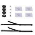 thumbnail image 1 of 2 Pack Adjustable TV Safety Straps, No-Drill Adhesive TV Anchors for , Premium TV Furniture Anti Tip Straps,2 x Safety straps 4 x Wall stickers 4 x Nuts,Black, 1 of 8