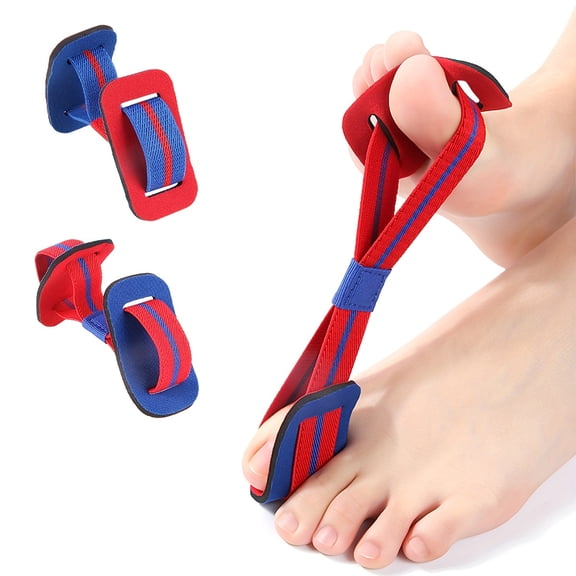 2 Pack Adjustable Toe Exercise Trainer, Elastic Toe Stretch Band for Foot Flexibility, Toe Mobility and Daily Foot Exercises for Men and Women