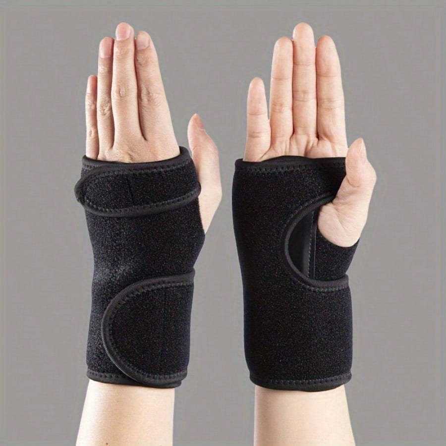 2-Pack Adjustable Wrist Braces With Splint - Polyester Fiber Carpal ...