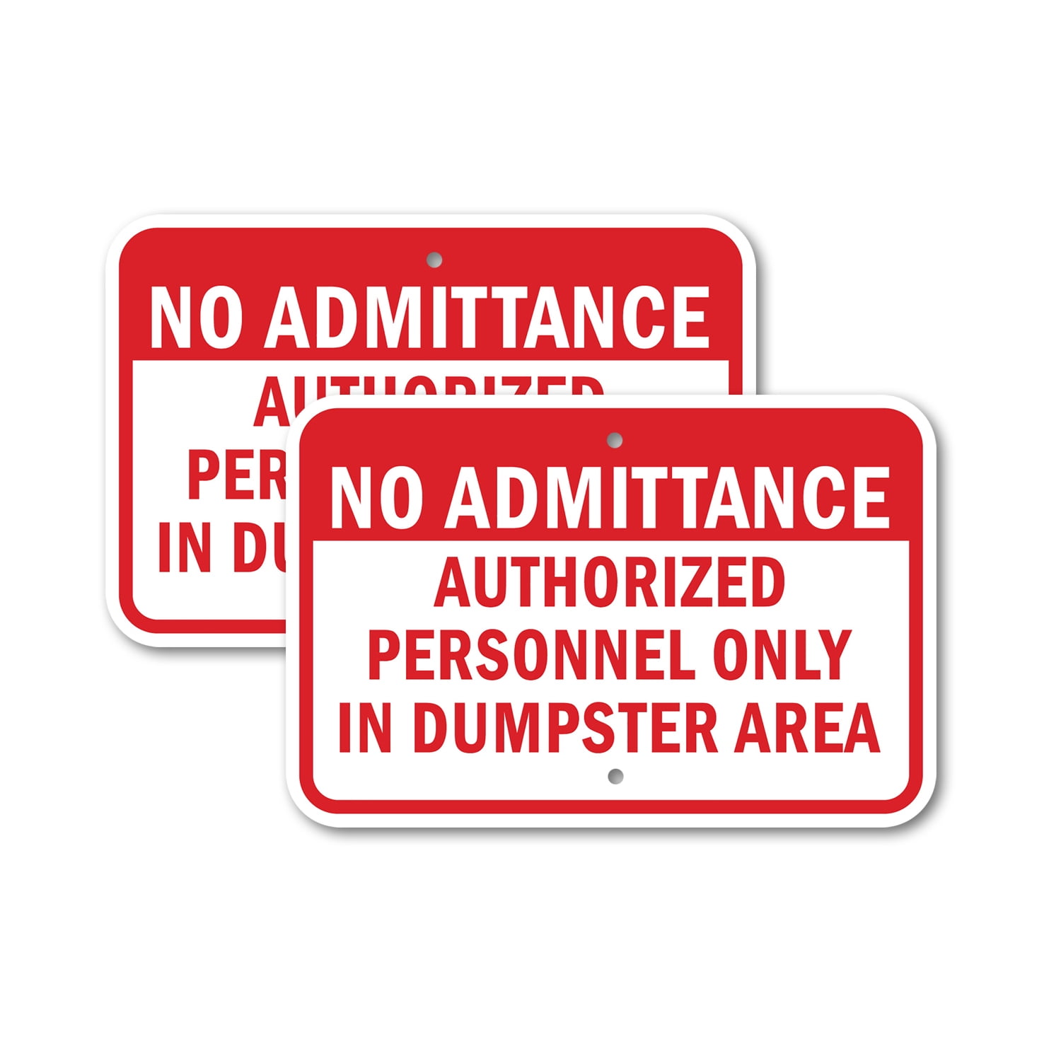 Authorized Personnel Only Electrical Room Sign - Aluminum 8x12 Inch, Weather Resistant - View #3