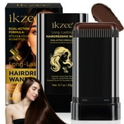 2 Pack Adult Hair Color Stick, Comb Hair Dye for Quick Touch-Up Stick, Safe and Convenient, 0.7 oz - Dark Brown