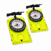 2-Pack Advanced Orienteering Compass Set - Premium Waterproof Hiking & Survival Compass for Scouts & Adults - Ideal for Backpacking, Camping & Outdoor Navigation