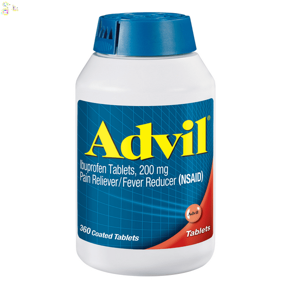 Advil Ibuprofen 200 Mg Tablets for Fever, 360 Count (2 PACK)