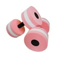 thumbnail image 1 of 2 Pack Aerobics Foam Dumbbells, Water Exercise Dumbbells, Swimming Resistance Water Barbell, Swimming Exercise Barbell,Pink, 1 of 7