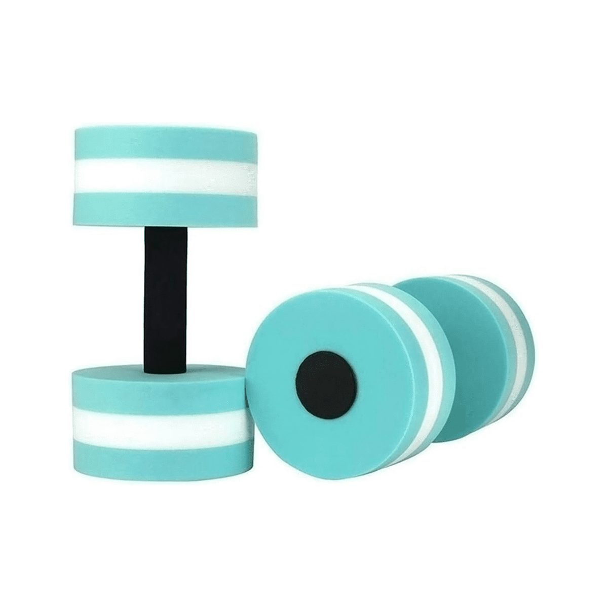 VOANZO 2-Pack Water Dumbbells Aquatic Pool Fitness Water Aerobics Foam Pool Weerstandsoefening Eva Foam Set Water Fitness Apparatuur Voor Gewichtsverlies/Yoga/Drijvende Training