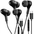 2 Pack Afflux Type C Wired Headphones USBC Earbuds Earphones
