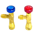 2 Pack Air Conditioning Refrigeration Safety Valve R410A R22 1/4Inch