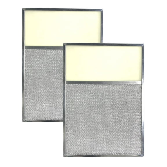 Air Filter Factory 11 x 17 x 1/2 Range Hood Aluminum Lens Grease Filters 2-Pack