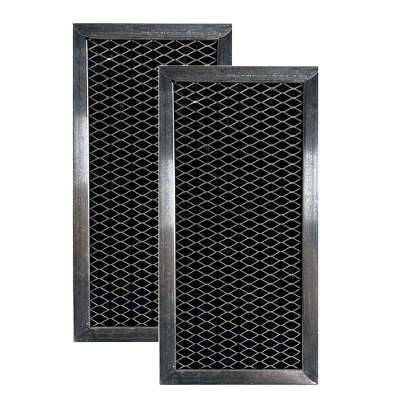 Air Filter Factory 4 x 8-9/16 x 3/8 Microwave Charcoal Carbon Filters 2-Pack