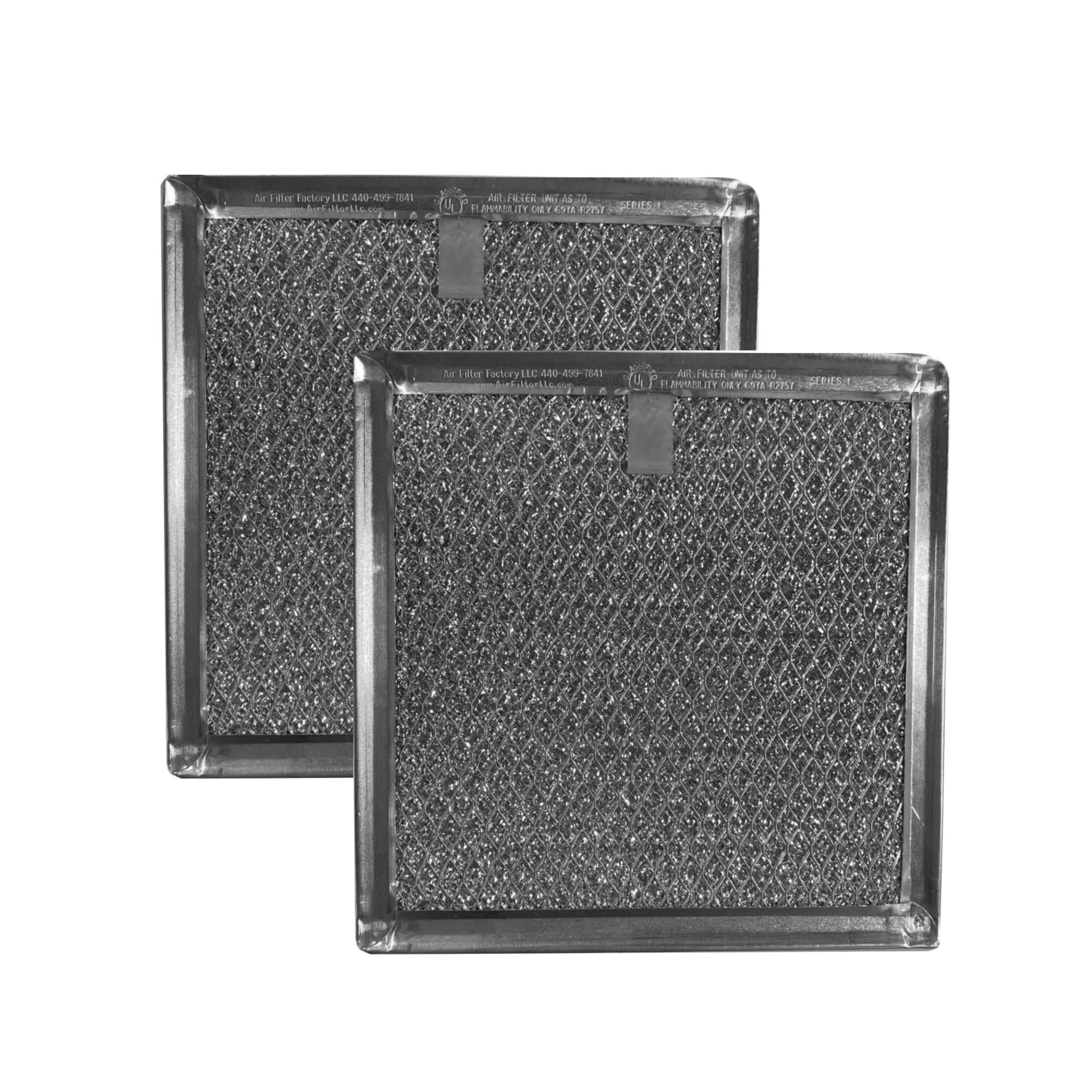 2Pack Air Filter Factory 63/8 x 63/4 x 3/32 Microwave Oven Aluminum