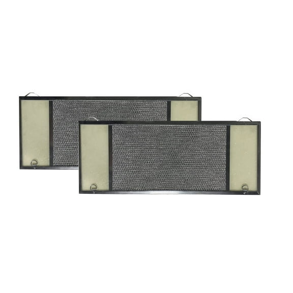 Air Filter Factory 8-1/4 x 23-1/2 x 3/8 Aluminum Lens Grease Filters 2-Pack