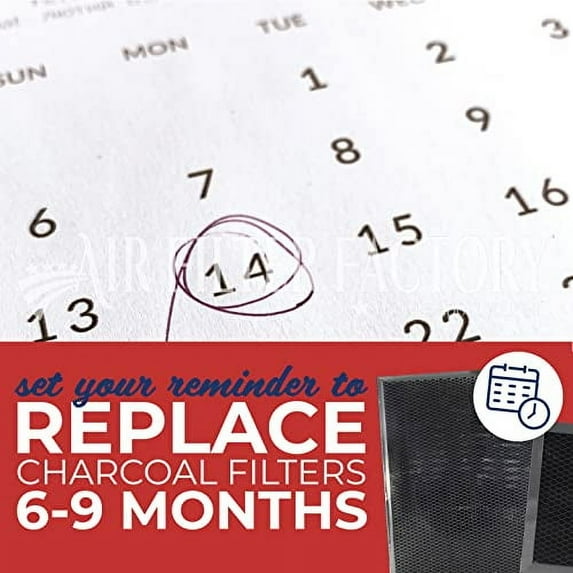 2-Pack Air Filter Factory 9 X 16 X .375 Inches Range Hood Charcoal Carbon Filters