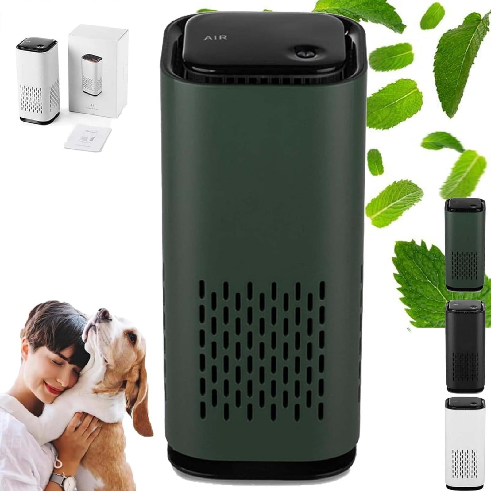 2 Pack Air Purifier,Pet Air Purifier With True HEPA Filters Pet Air